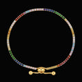 Spectrum Adjustable CZ Tennis Bracelet (Gold plated)
