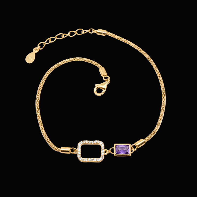 Quadrant Cubic Zirconia Chain (Gold plated)