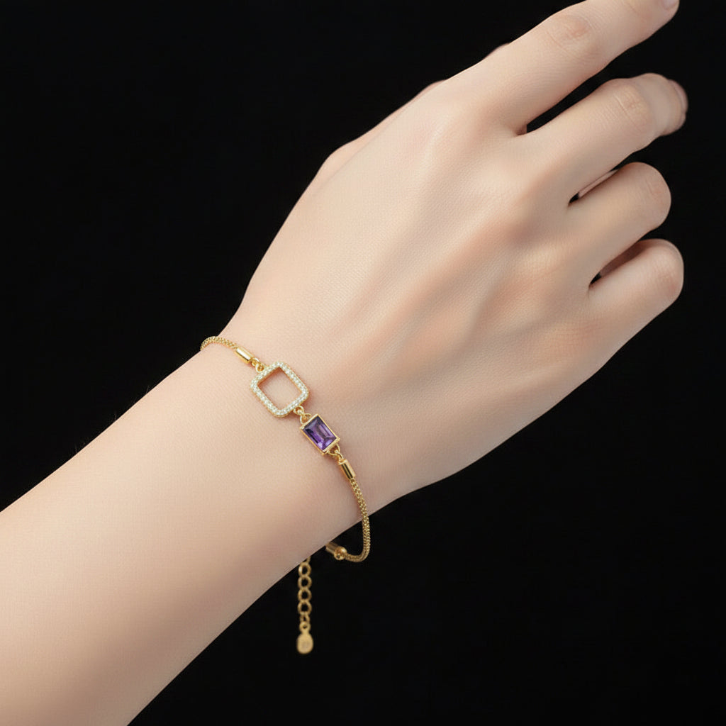 Quadrant Cubic Zirconia Chain (Gold plated)