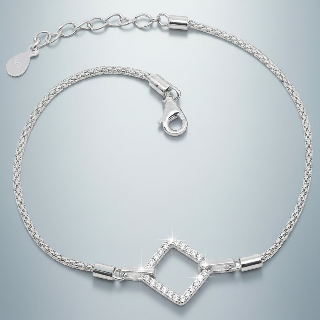 Princess-Cut CZ Bracelet