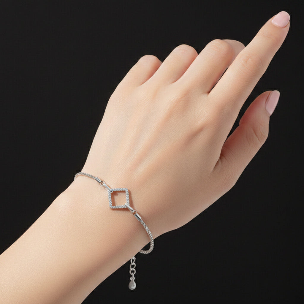 Princess-Cut CZ Bracelet