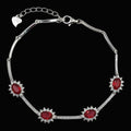 Meridian Red CZ Bracelet