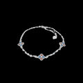 Multicolor CZ Clover Blossom Bracelet