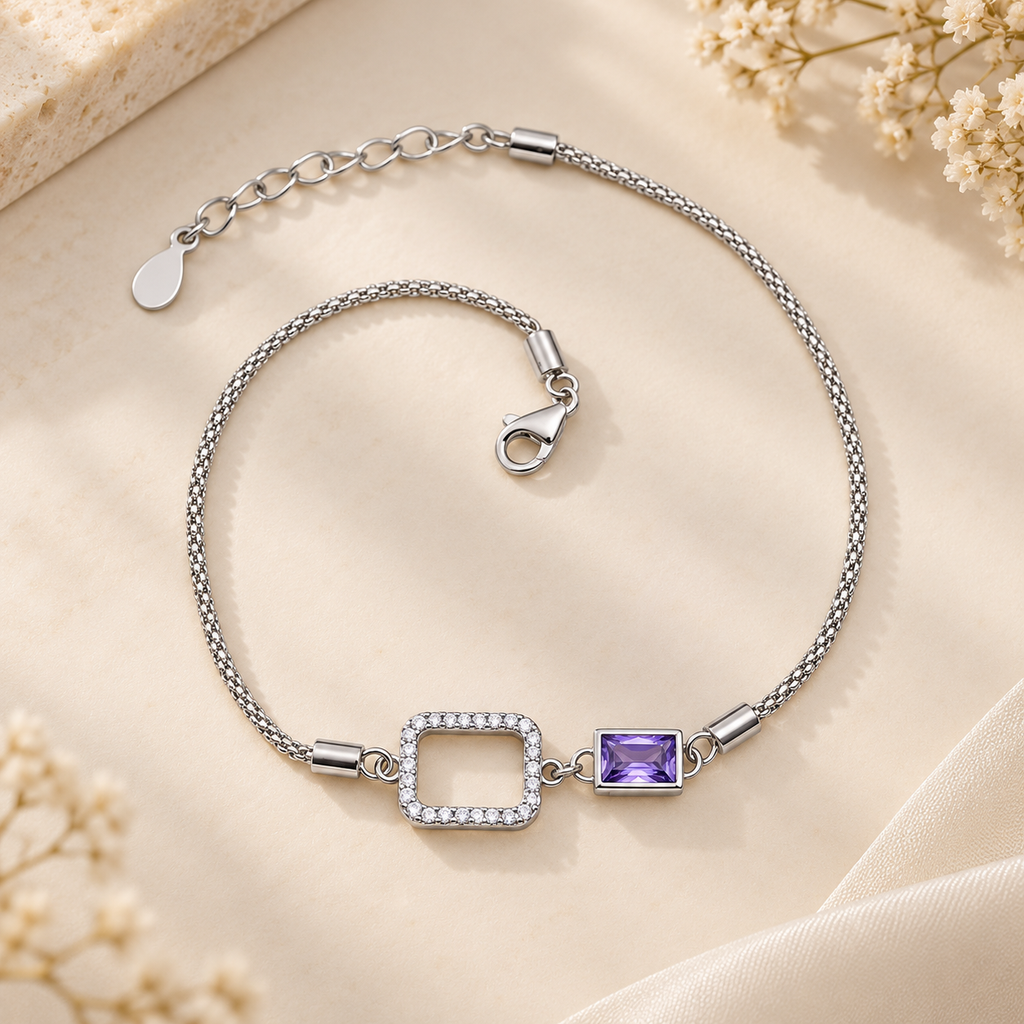 Quadrant Cubic Zirconia Chain
