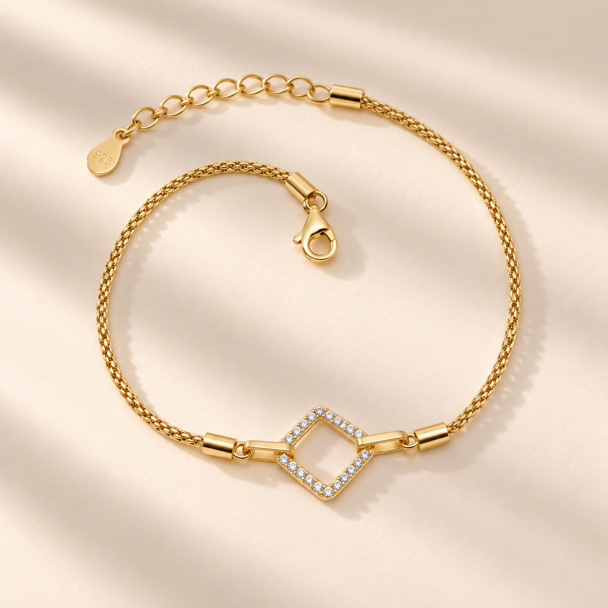 Princess-Cut CZ Bracelet