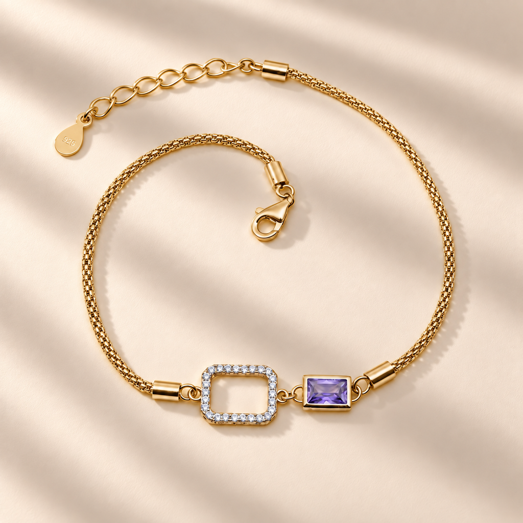 Quadrant Cubic Zirconia Chain